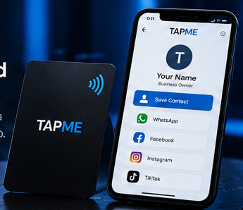 TAPME digital calling card with NFC card and digital profile