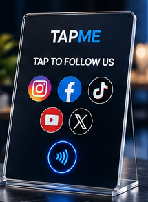 TAPME social media NFC product example